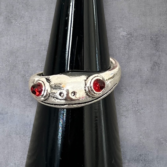 Silver frog ring adjustable size - Picture 2 of 7